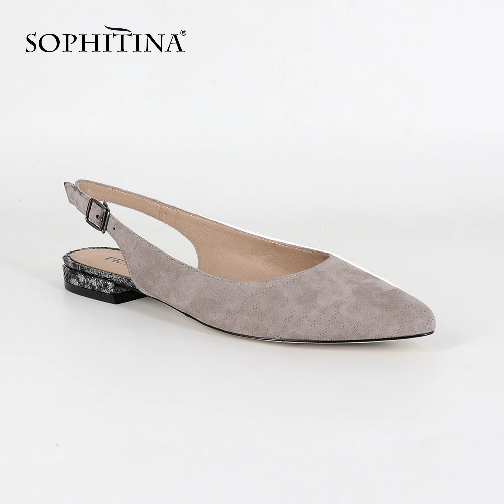 SOPHITINA plat avec sandales nouvelle mode enfant daim bout pointu femme chaussures boucle sangle l