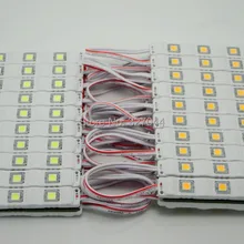 1000 шт./лот 20 шт./лот LED 5050 3 светодиодный модуль 12 В водонепроницаемый светодиодные модули желтый/зеленый/красный /синий/белый/теплый белый