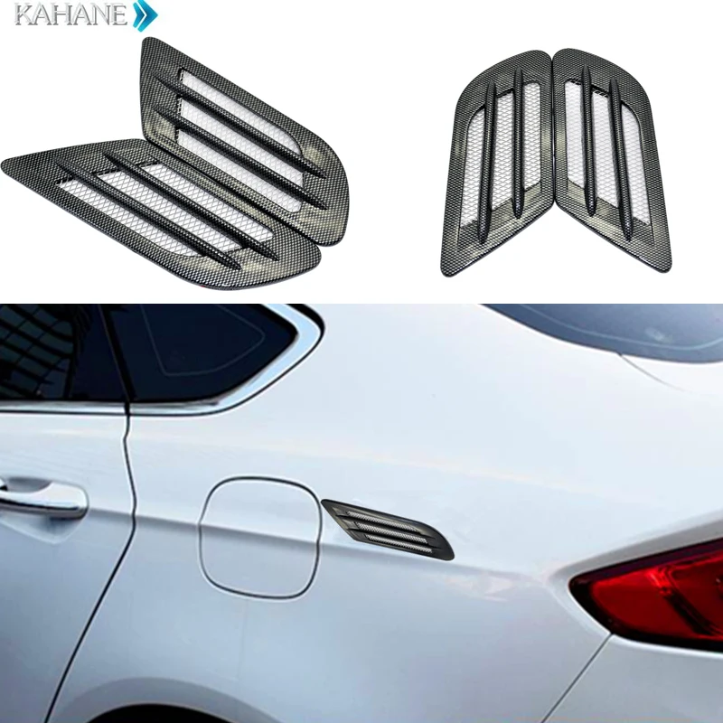 2PCS Shark Gill Side Vent Mesh Air Flow Fender Car Styling Modified