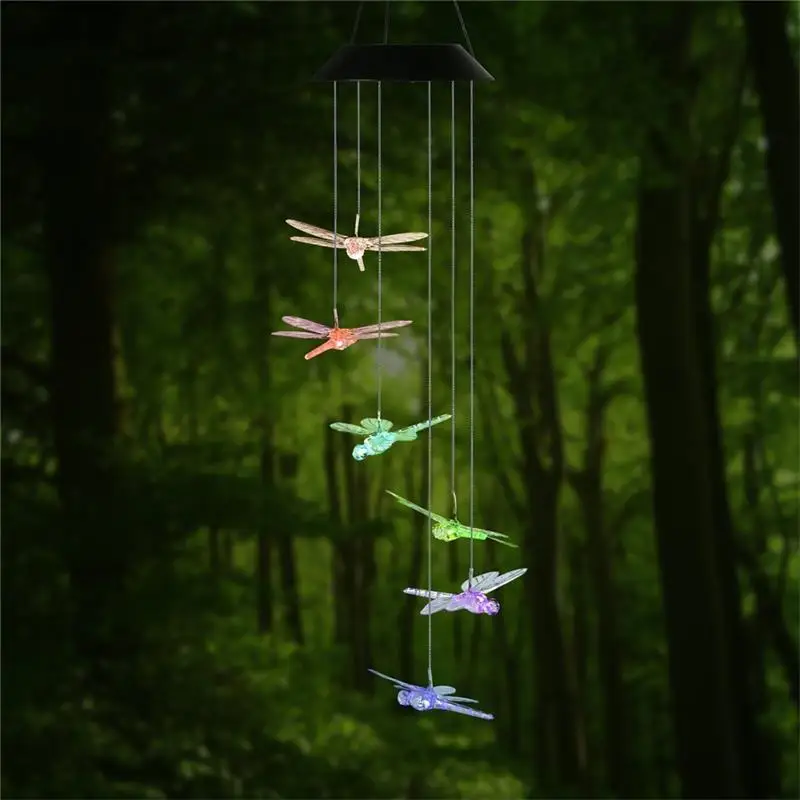 

Solar Christmas Lights Solar Wind Chime Wind Home Garden Decor Solar Fairy Path Lighting Decorations Outdoor Solar Lamp