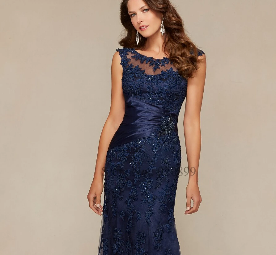 vestidos de madrina de madres novia 2016 navy blue lace madre de la