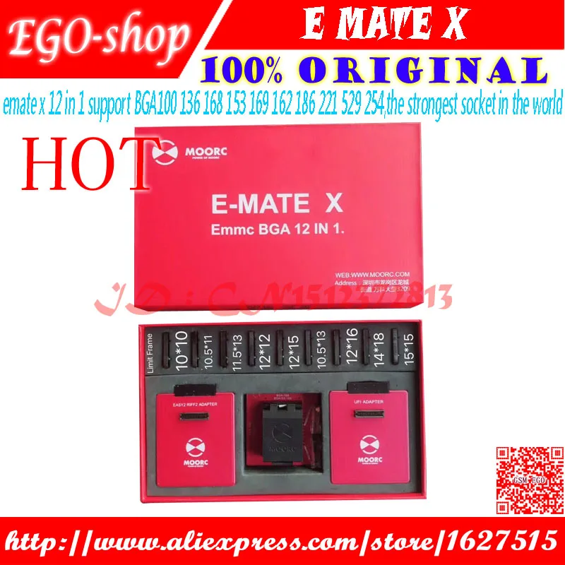 Gsmjustoncct новейший корпус MOORC BGA 13 в 1 с поддержкой 100 136 X E MATE PRO BOX EMMC BGA|emate| |