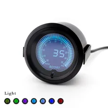 YOMI " 52 мм Boost gauge EVO lcd 7 цветов цифровой турбо Boost gauge-30In. Hg-35PSI автомобильный измеритель Вакуумный датчик