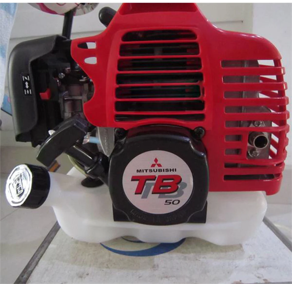 Двухтактный бензиновый двигатель TB50 двигателя 52cc для газонокосилка Pine земель машина бензиновый двигатель легкий корпус