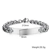Vnox Stainless Steel ID Bracelet for Men Custom Name Birthday Gift Party Jewelry 8.2 inchs ► Photo 2/6