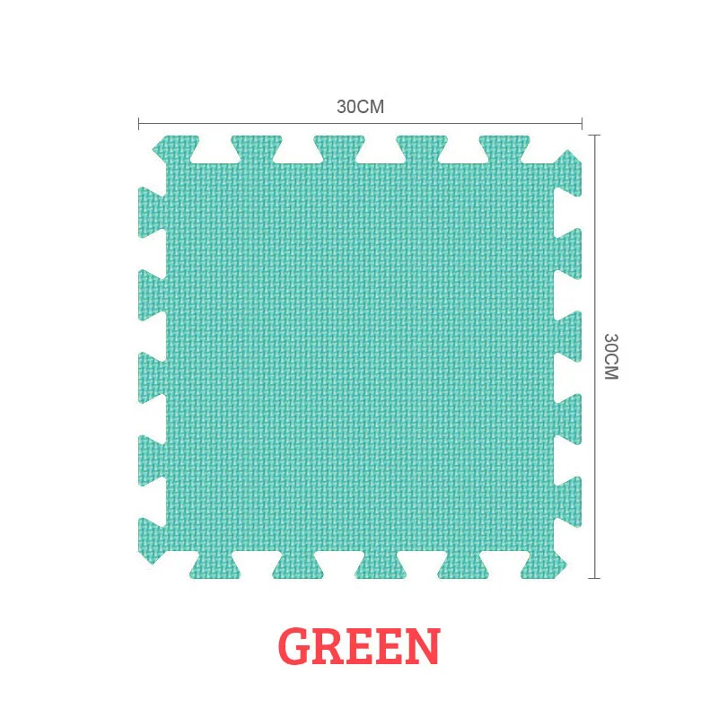 Лидер продаж Коврик для детей, сделанный из материала EVA пены ковер мозаичного пола поставляется в игрушки 9 шт./компл. Коврик-пазл детский игровой коврик-пазл - Цвет: green