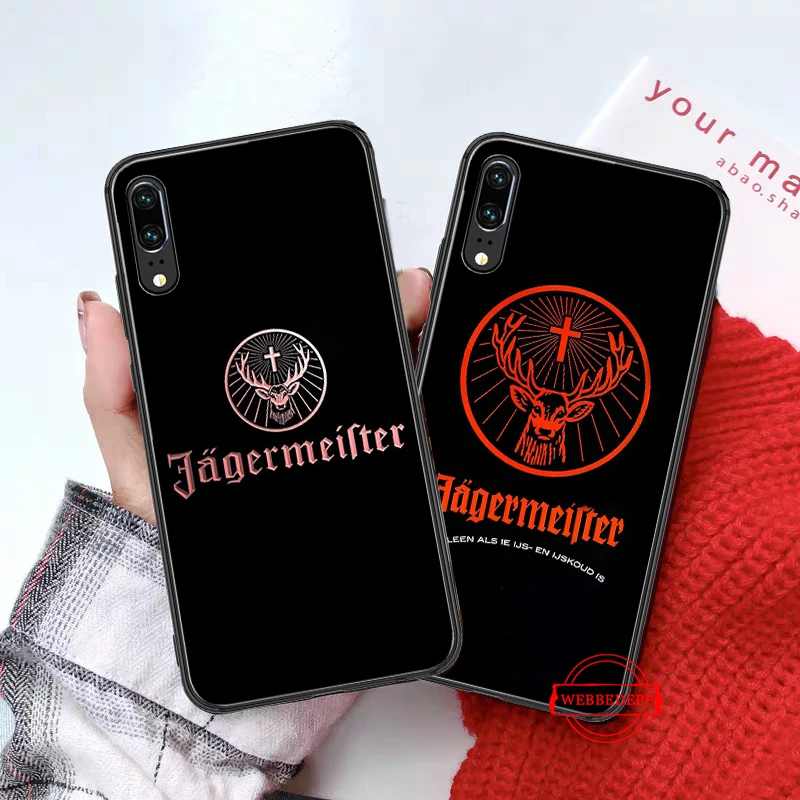 Силиконовый чехол Jagermeister с логотипом для Huawei P8 Lite 2015 2017 P9 2016 Mimi P10 P20 Pro P Smart 2019