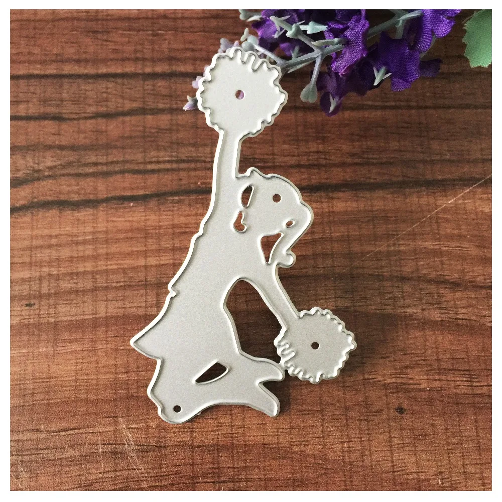 

Cheerleader Jump Metal Cutting Dies for Scrapbooking DIY Album Embossing Folder Paper Cards Maker Template Decor Stencils Crafts