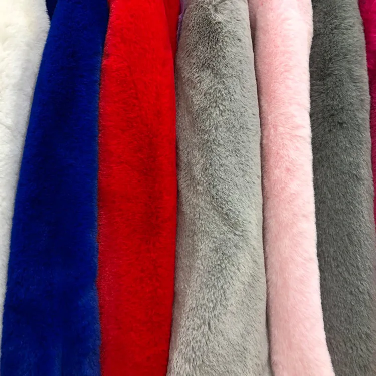 

Stock 800G rabbit fur donkey rabbit fur clothing toy bag home textile fabric flannel