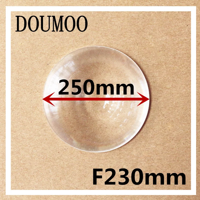 

plastic lens Support dropshipping fresnel lens Diameter 250 mm Focal length 230 mm Round Fresnel Lens for DIY lens