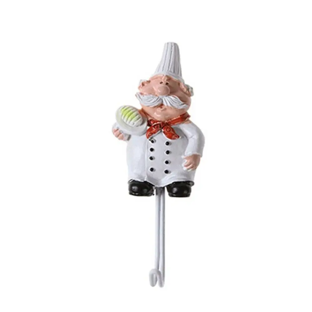 

Wall Hooks Pothook Towel Kitchen Cook Resin Beautiful Hook Lifelike Cartoon