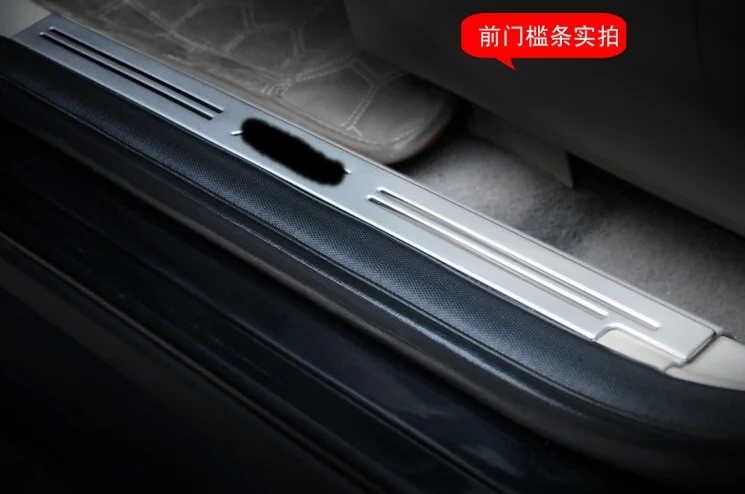 For Focus 2 3 Hatchback and sedan 2012 2013 2014 Stainless steel Welcome pedal Scuff Plate