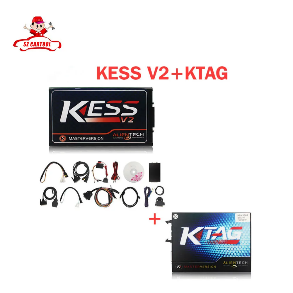 

Hot selling Kess v2 V2.15 4.036 with ktag V2.13 ecu chip programmer tool with free shipping--One year warranty