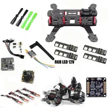 QAV250 quadcopter frame kit naze32 10DOF Flight Control wdiy 2204 motor WST 12A ESC for cross