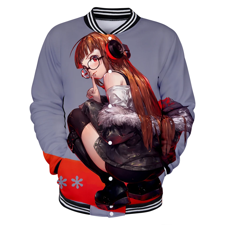 

2019 latest high quality goddess different smell 5 3D baseball uniform men women sunshine anime style 3D baseball jacket clothes