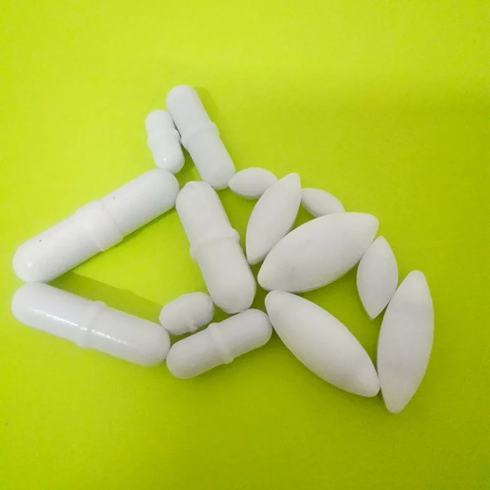 14pcs ,New Magnetic Stirrer Mixer Stir Bars White Color , Diffent Size,