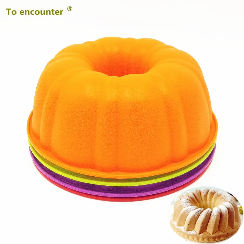 

25*9CM 200G Big and Beautiful Pumpkin Shape Silicone Cake Mold Baking and Pastry Bakeware Maker Mold Tray Baking Pan Sets