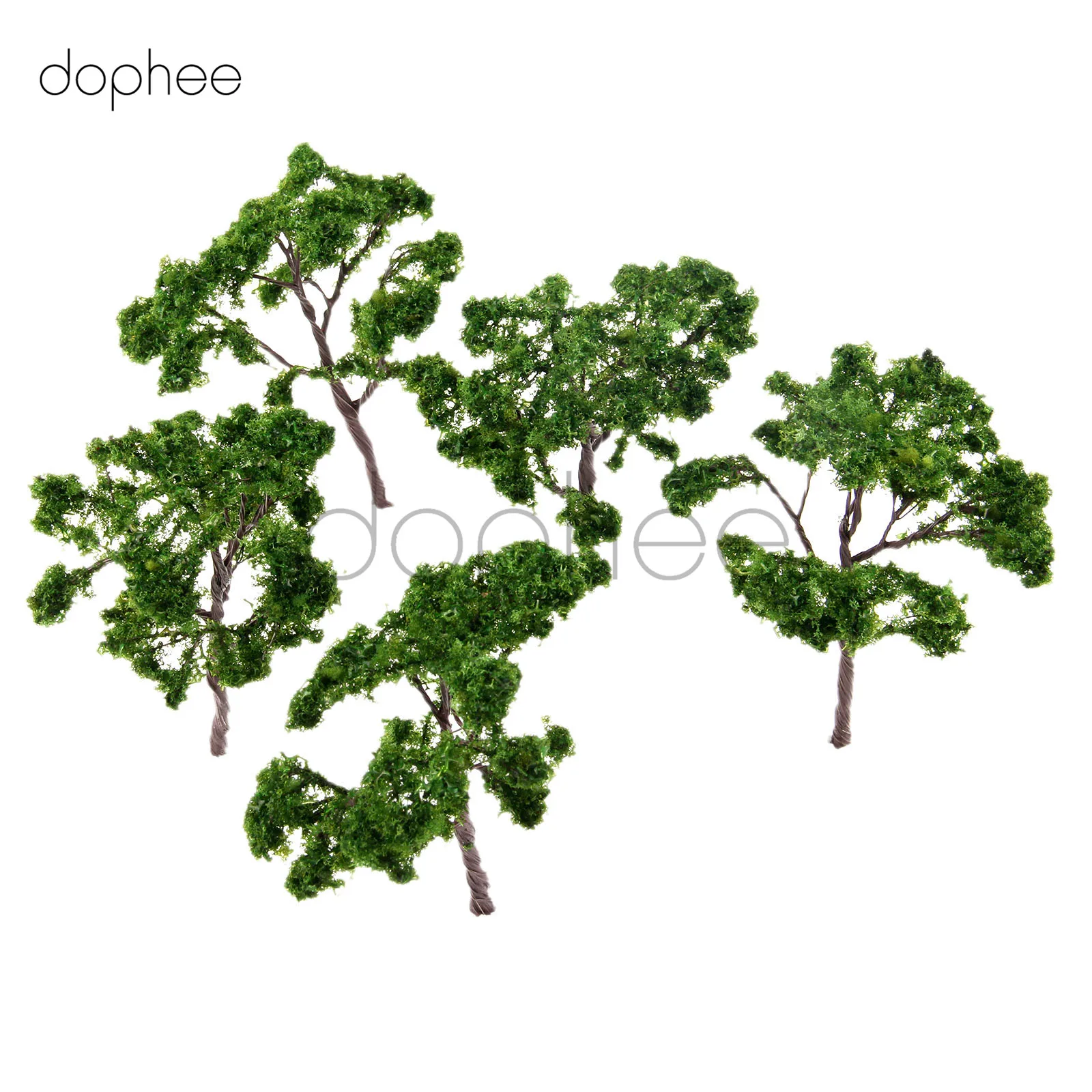 Dophee 5 шт. 10 см модель железная проволока деревья железнодорожного парка природный