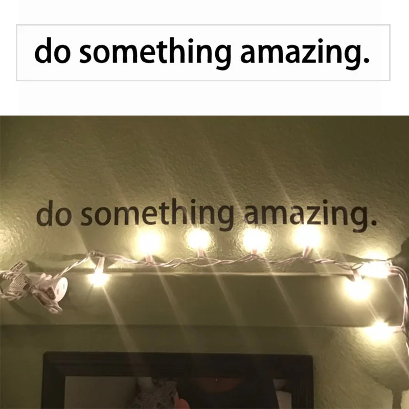

Do Something Amazing Wall Decal Sticker Room Decoration Black Letters Wall Sticker For Kids Rooms Home Decoration Accessories