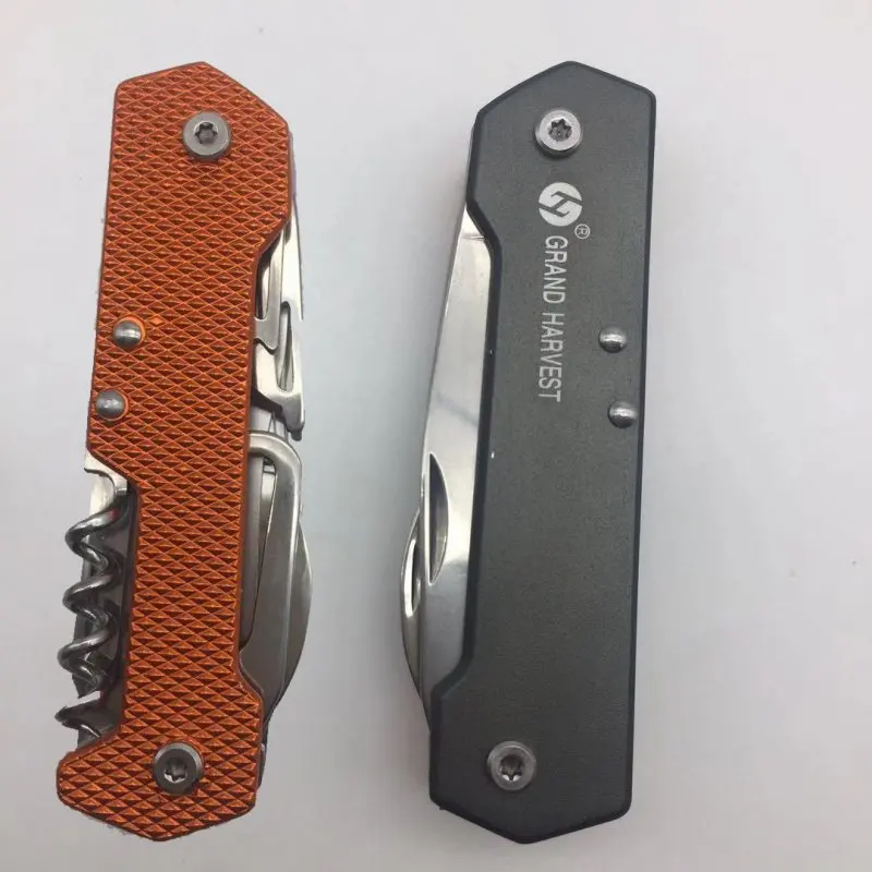 Титановый многофункциональный швейцарский нож, многоцелевой армейский складной карманный нож для кемпинга, выживания, инструмент для повседневного использования - Цвет: Оранжевый