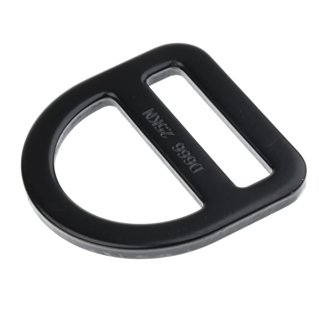 Outdoor Safety Harness Buckle 25KN Slotted D Ring Hardware Harness Clip for Rock Climbing Caving Arborist