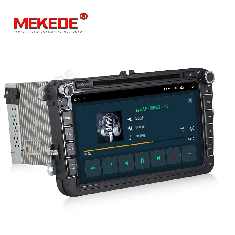 Best Android 9.1 2+32G  Quad Core Car DVD GPS Navigation for Volkswagen  polo golf passat tiguan skoda yeti superb rapid for skoda 1