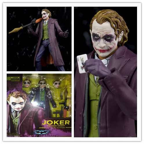 

Free Shipping 15cm 7'' The Joker DCComics The Dark Knight Heath Ledger Action Figure Anime Model Toy