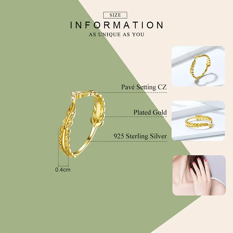 Olive Leaf Ring 5