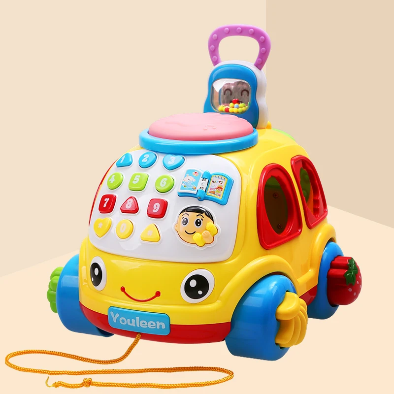 

Infant Children's Telephone Car Baby Early Education Puzzle Music Mobile Phone Boys and Girls 1-2 Years Old Telephone Toys