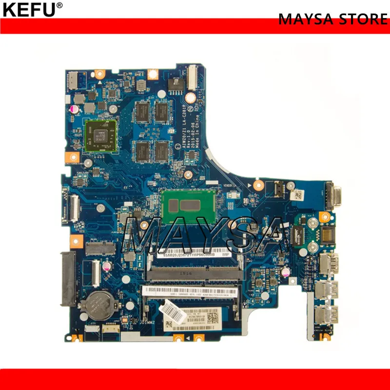 Excellent AIWZ0 Z1 LA-C281P SR23Y Fit For lenovo Z51-70 laptop motherboard i5-5200U R7 M360 4GB DDR3L 0