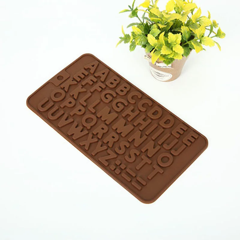 

26 Alphabet Heart Silicone Chocolate Mold DIY Fondant Cake Decor Jelly Mould Kitchen Baking Tool