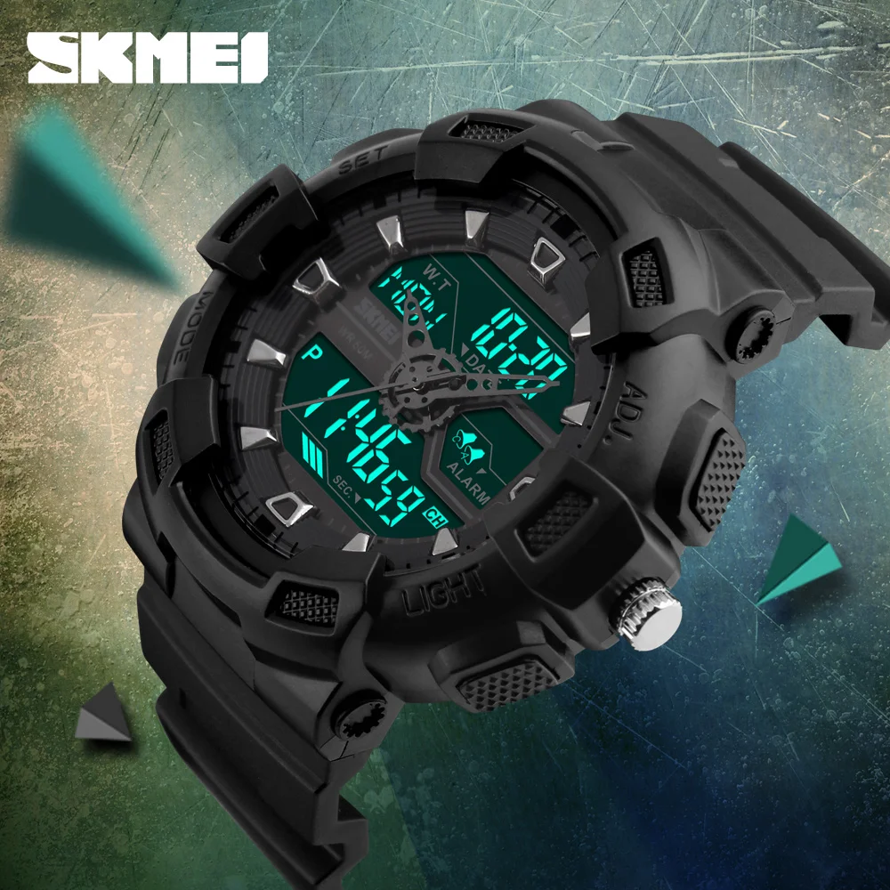 Prix pour 2017 SKMEI Sport Montre Hommes Double Temps Montre Numérique Hommes Relogio Numérique Chronographe Étanche hommes LED Militaire Horloge Heure Prix pour 2017 SKMEI Sport Montre Hommes Double Temps Montre Numérique Hommes Relogio Numérique Chronographe Étanche hommes LED Militaire Horloge Heure
