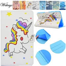 Wekays For Samsung Tab A 2016 T280 Cartoon Unicorn Leather Flip Case For Samsung Galaxy Tab A A6 7.0 T280 T285 Tablet Cover Case