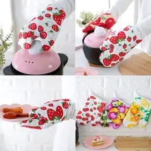 Перчатка для духовки термостойкая кухонная принадлежность, микроволновая печь, изоляция печи, нескользящая утепленная силиконовая перчатка для микроволновки