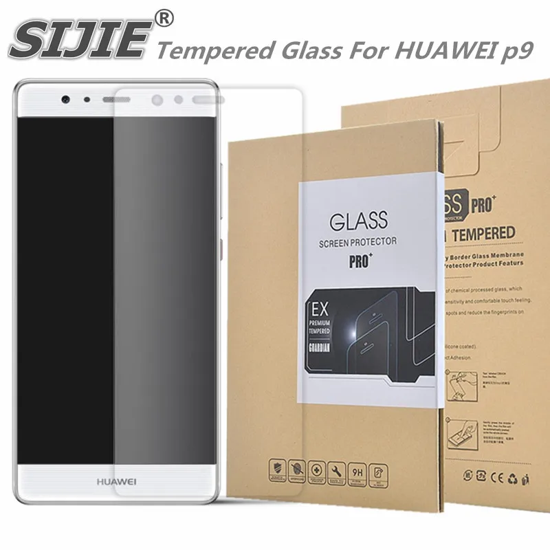

SIJIE Tempered Glass For HUAWEI p9 2.26mm Screen Protector protective front stronger 9H discount with Retail Package Hard BOX