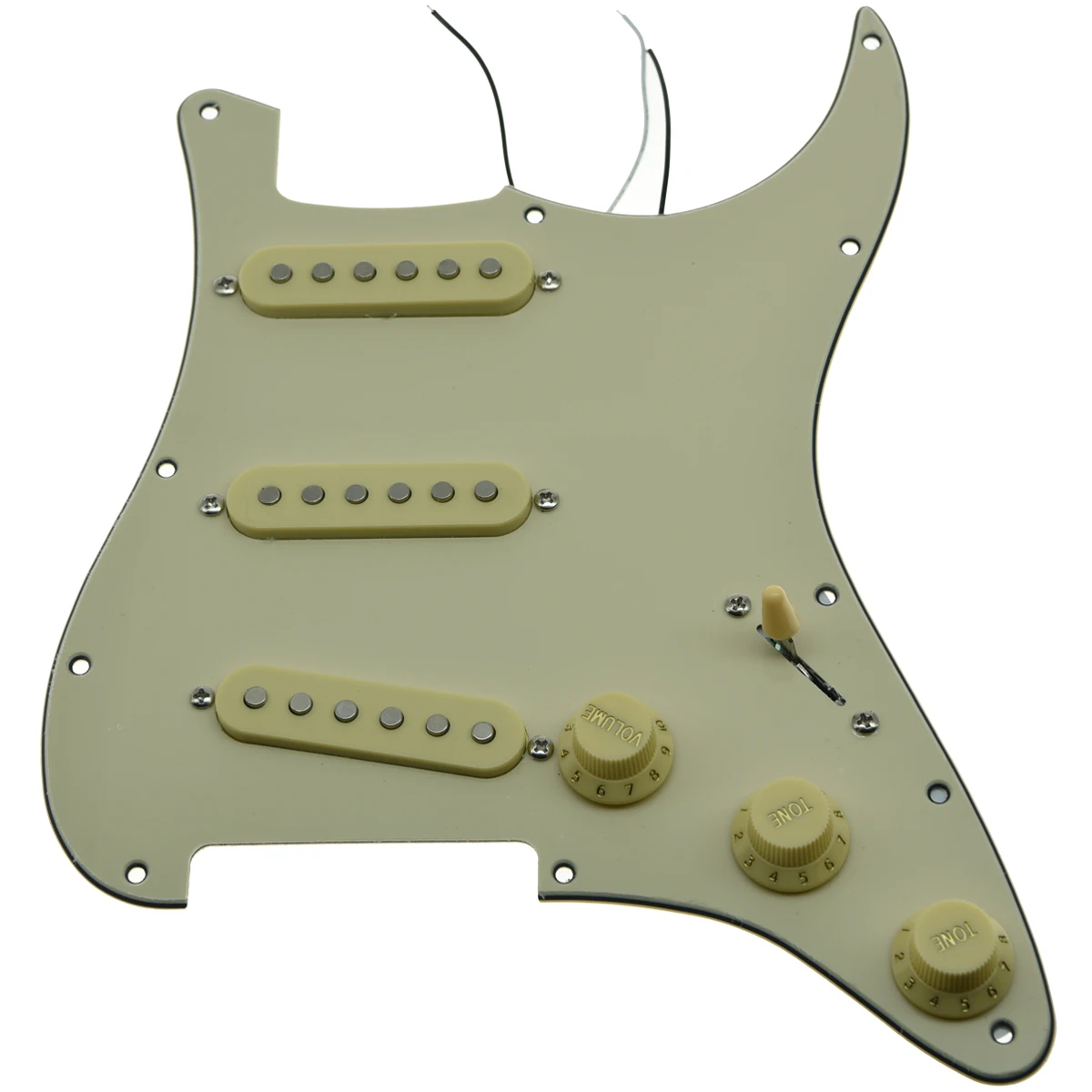 KAISH различные пользовательские Strat Pickguard Prewired ST SSS Pickguard с керамическими звукоснимателями подходит для Fender загруженный Pickguard