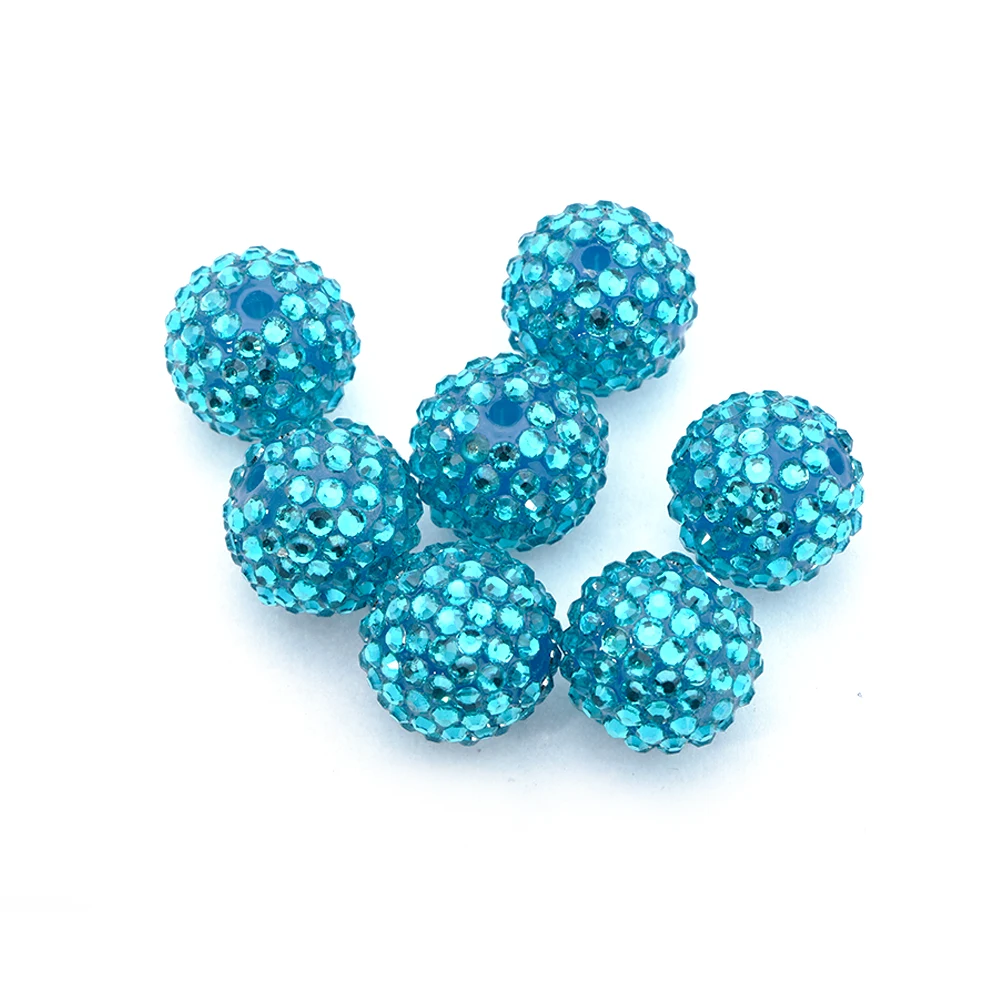 10pcs Metallic Sparkly Silver Beads Chunky Round Resin Jewellery DIY 20mm