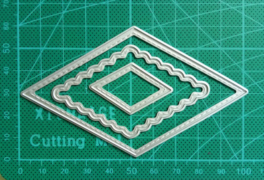 

McDies Layer Rhombus Frame metal cutting dies cut die mold 2019 New Scrapbook paper craft knife mould blade punch stencil dies