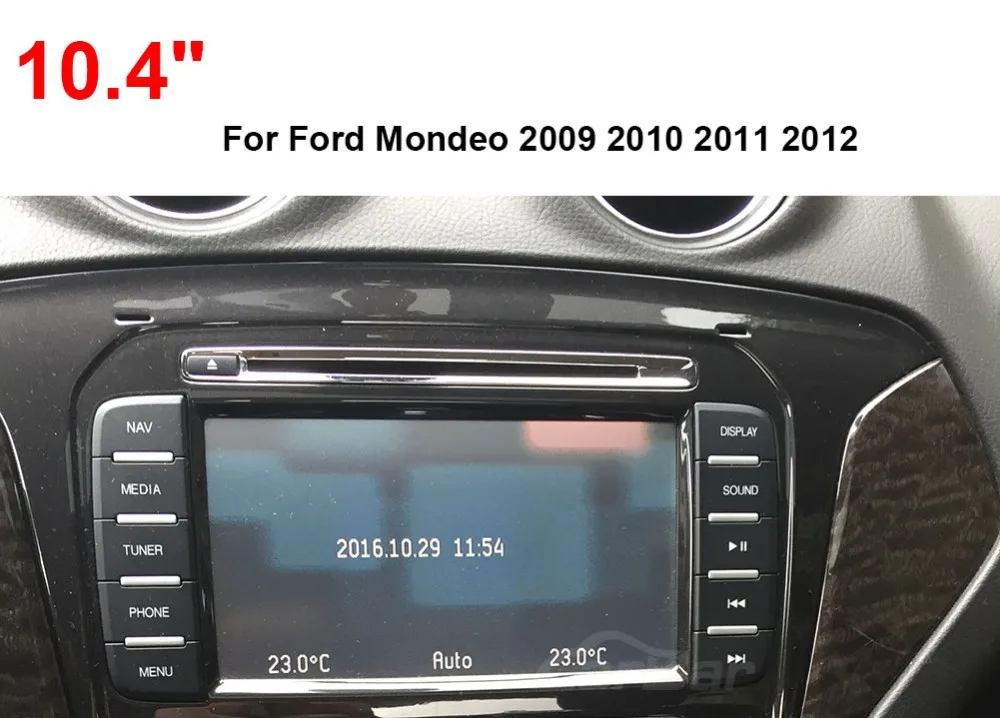 Discount 10.4" Vertical Screen 1024*768 Android Car DVD GPS Navigation Radio Player for Ford Mondeo 2009 2010 2011  RAM 2GB Quad Core 16