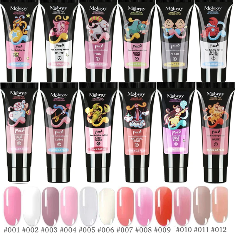 15Ml Poly Extension Gel Crystal Finger Jelly Gel Acrilico Gel Per Unghie Camouflage Uv Led Hard Gel Builder Strumento Per Manicure In Gel Acrilico