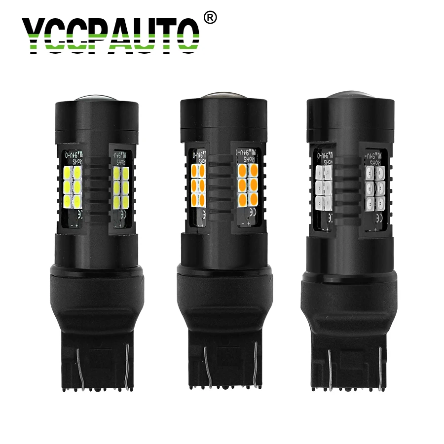 1200LM 7443 7440 21SMD T20 W21//5W Car LED Reverse Brake Turn Tail DRL Light Bulb