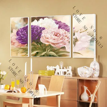 

Diy diamond painting 3D square full dill Colorful peony handmade crafts diamond mosaic embroidery Flower painting