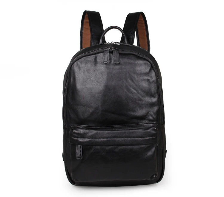 Fashion Genuine Leather Men Backpacks Cowhide Leather Men Travel Bags Business Laptop Backpack Office Bag School