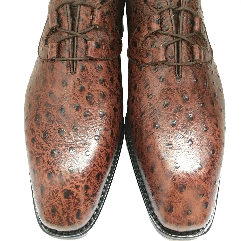 Fait Goodyear Mens Nouveau Messieurs Patron Hipster Oxford Hommes Italien Costume Sipriks Chaussures Robe Sur D'autruche Élégant A Main Mesure qpxnPf