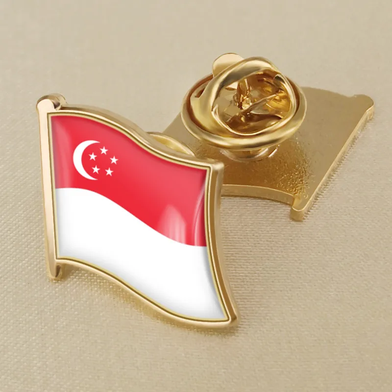 

Singapore Single Flag Lapel Pins