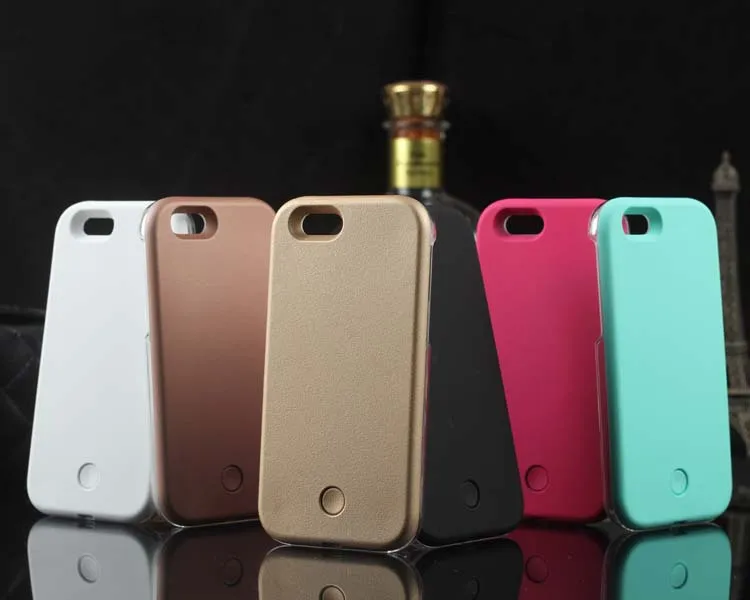 Luxury Luminous Phone Case For iPhone 6 6s 7 8 Plus 11 X Xr Xs Max Selfie Light Up Glowing Case Cover for iPhone 5 5s Phone Bag