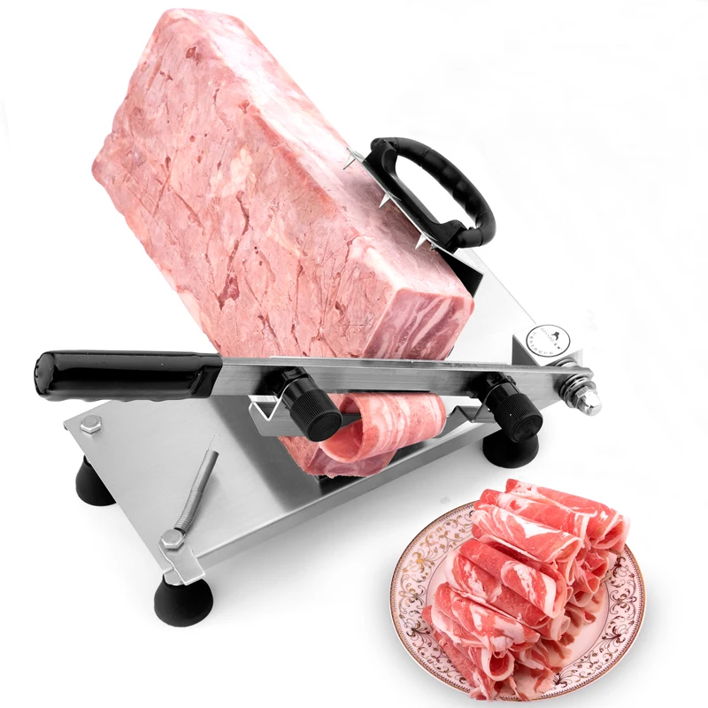 

Multifunction Meat Cutting Machine Household Meat Slicer Lamb Roll Beef Manual Meat Cutter Vegetables Melon Food Cutting Machine