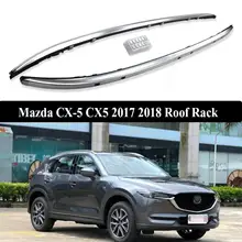 Для Mazda CX-5 CX5 алюминиевый сплав Серебряный верх Рейлинги на крышу стойки боковые полосы украшения отделка автомобильные аксессуары