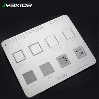 

Jyrkior 8 IN 1 For iPhone 8 8 Plus 7 6S A8 A9 A10 A11 CPU Upper And Lower Layer IC Chip BGA Reballing Stencil Soldering Template