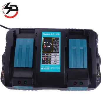

Double Battery Charger For Makita 14.4V 18V BL1830 Bl1430 DC18RC DC18RA Replacement Power Tool Battery Li-ion Fast Optimized 4A